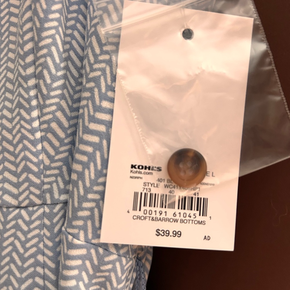 Croft & Barrow Light Blue Herringbone dress